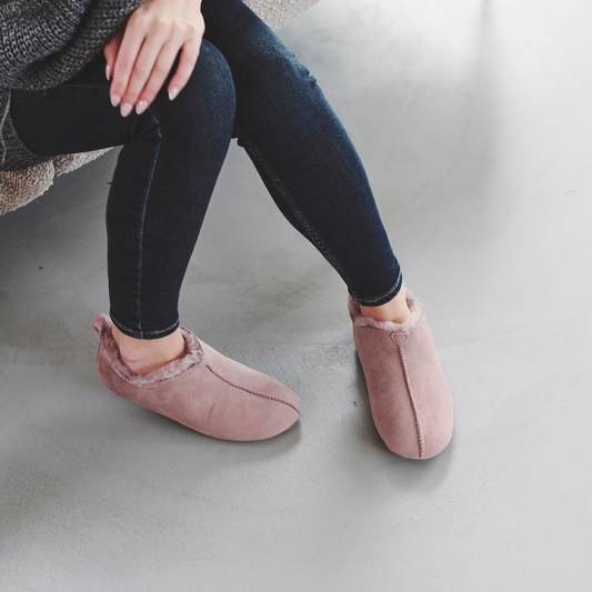 Ladies Sheepskin Slipper Booties