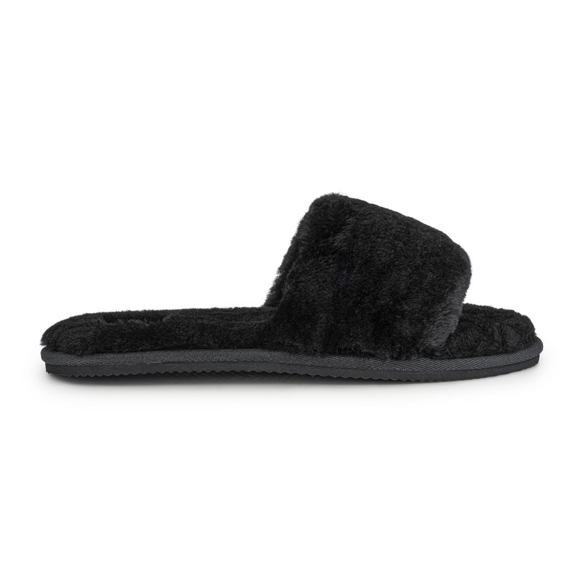 Ladies Open Toe Mule Sheepskin Slippers