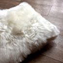 Image of Cream White Sheepskin Cushion