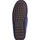 Image of Men's Navy Blue Moccasin Slippers