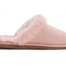 Image of Ladies Pink Mule Sheepskin Slippers