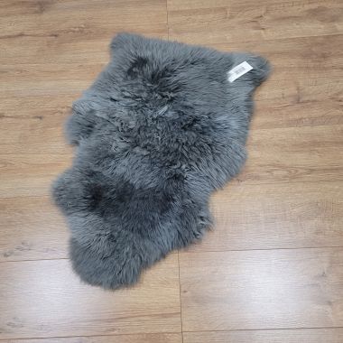 Dark Grey Sheepskin Rug 80cm - Clearance