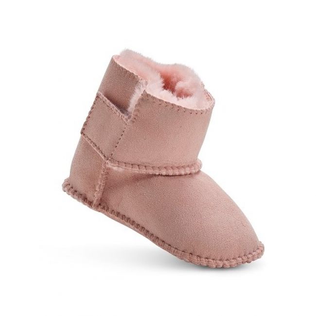 Image of Pink Sheepskin Classic Baby Booties