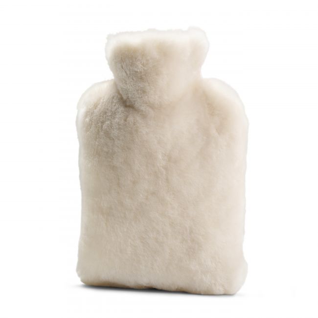 Image of Sheepskin Hot Water Bottle Cover - Natural