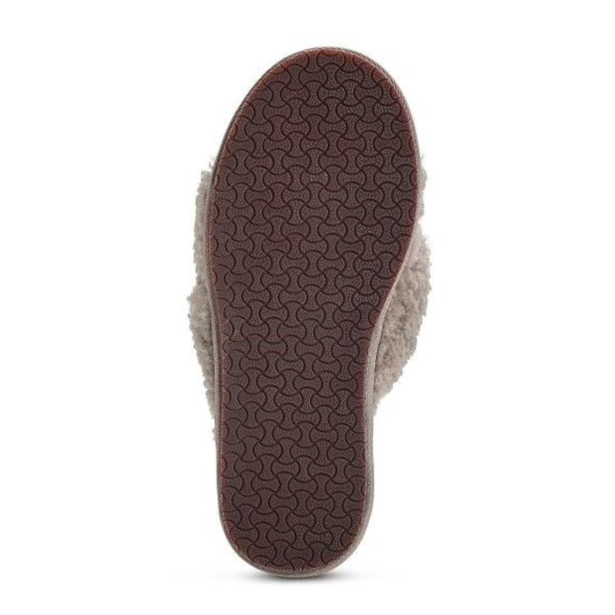 Open Toed Curly Wool Slipper