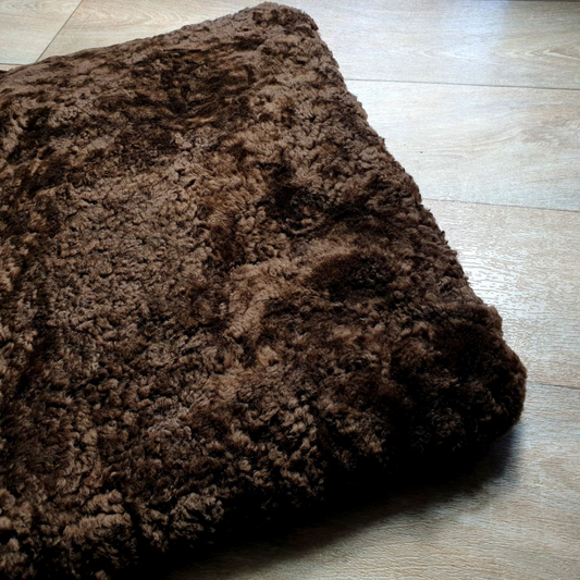 Curly Wool Sheepskin Pet Bed