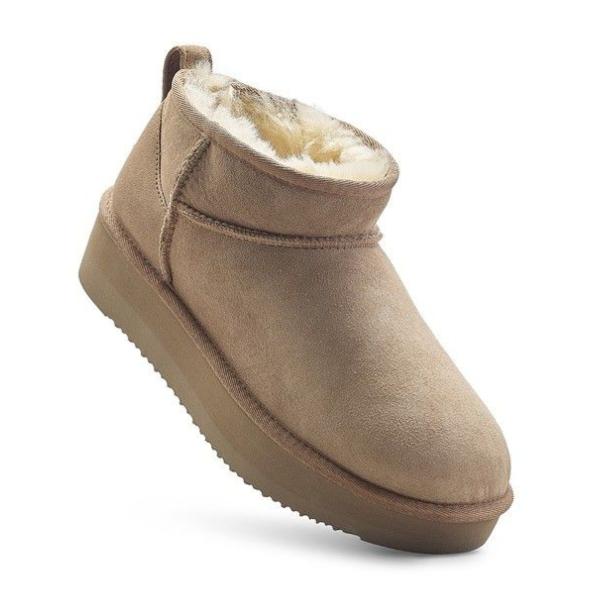Platform Super Short Sheepskin Boots