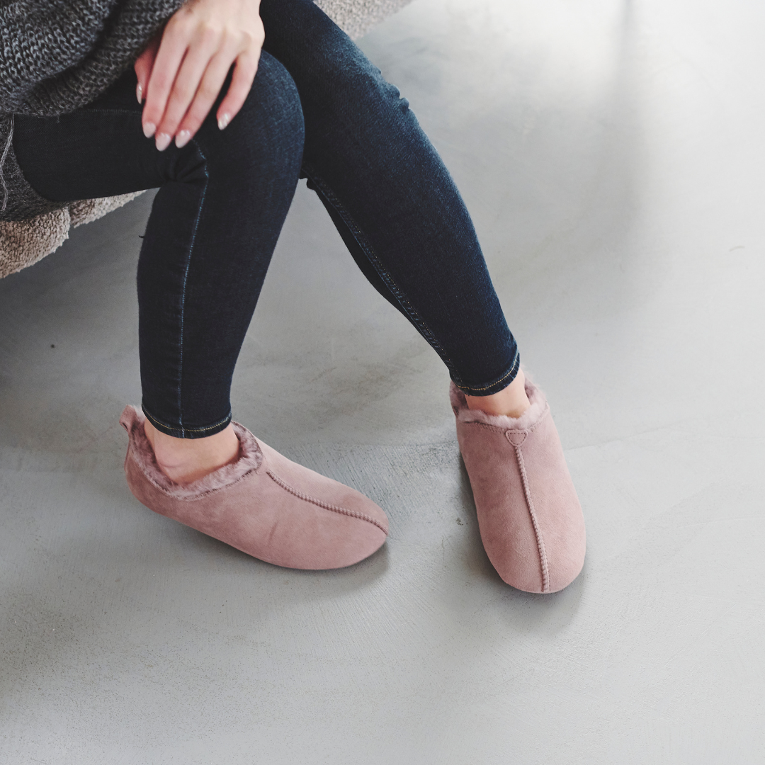 Ladies Sheepskin Slipper Booties