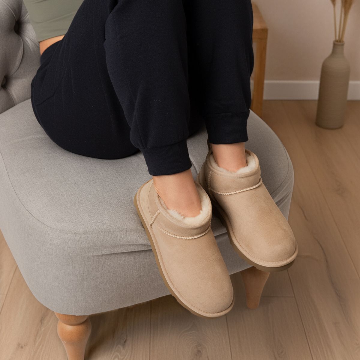 Super Short Sheepskin Boots