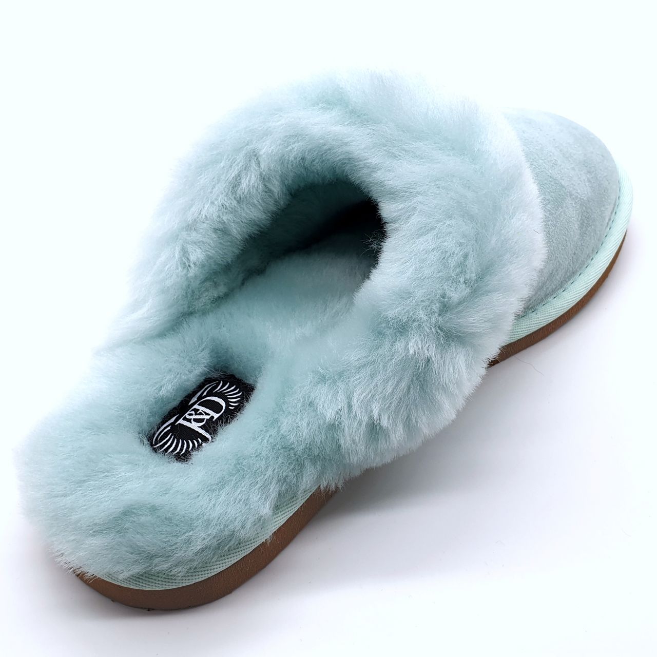 ladies fluffy mule slippers