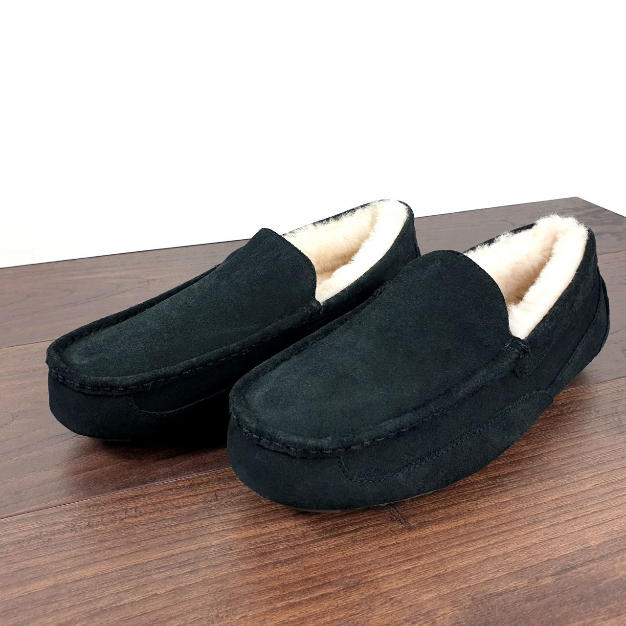 real leather moccasin slippers
