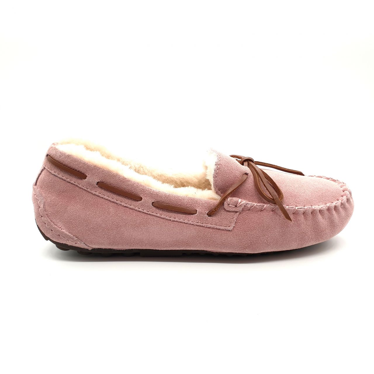 womens pink moccasin slippers