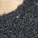 Image of Black Short Wool Sheepskin Rug - Clearance